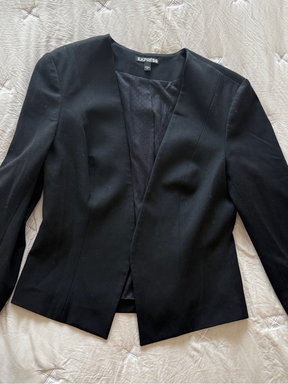 Express Black Open-Front Women's Blazer